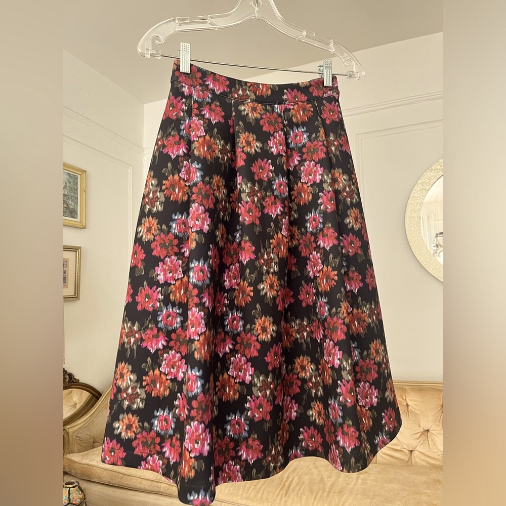 Abercrombie & Fitch Floral Midi Skirt NWT Vintage Style